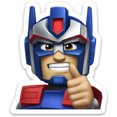 Optimus Prime thumbs up sticker