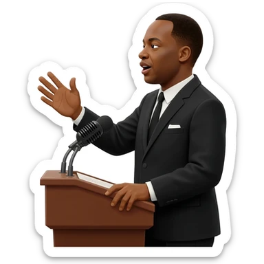 martin luther king jr civil right sticker