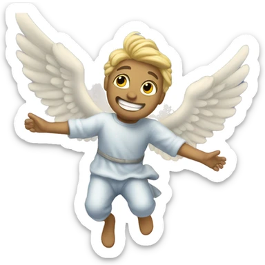 Flying to heaven sticker