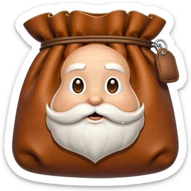 santa pouch sticker