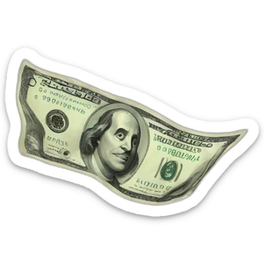 money flying sticker