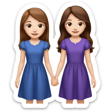 two sisters – Sonya and Taya  sticker