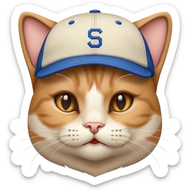 Cat wich looks like Eminem  sticker