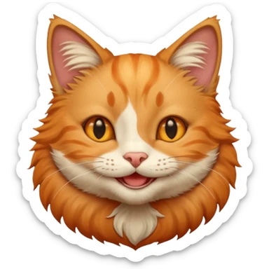 Gatto che sorride sticker