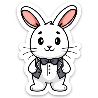 White Rabbit from Alice in Wonderland sticker