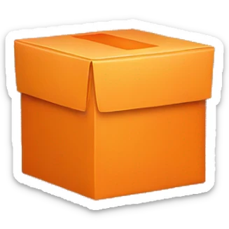 muslim orange box  sticker