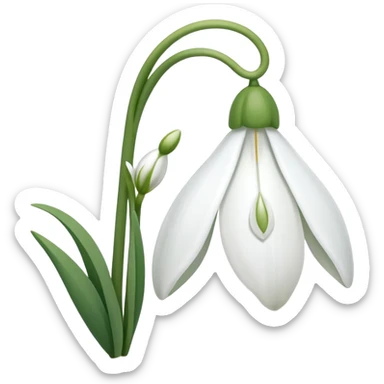 snowdrop emoji sticker