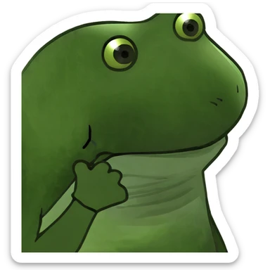 Really ugly frog sticker