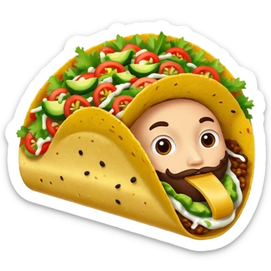 Taco Hero sticker