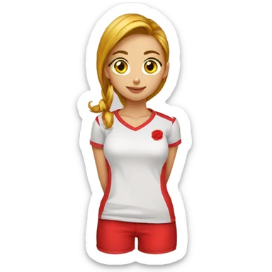 Camiseta roja q dija mariyelsi sticker