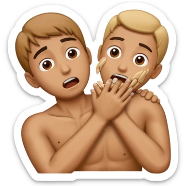 Hands around throat emoji sticker