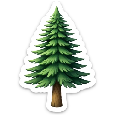 Pine tree sticker