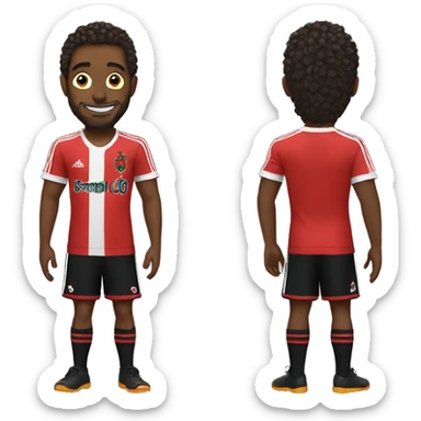 Emoji com blusa do Flamengo  sticker