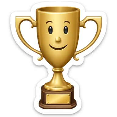 3rd runner up trophy for a winter holiday decorating contest sticker