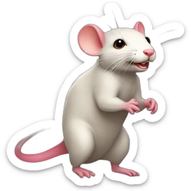 flamboyant transfender rat sticker