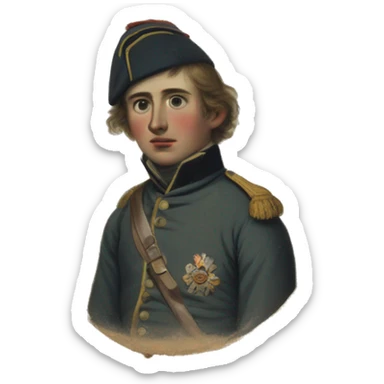 wounded British soldier 19th century sticker