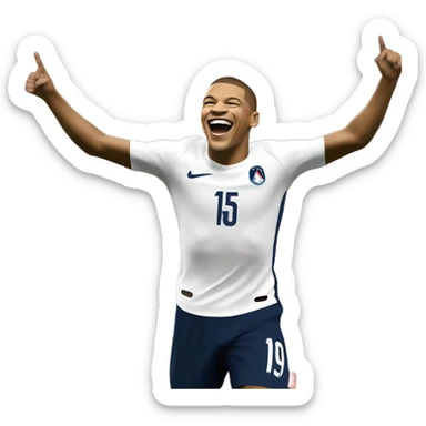 Mbappé celebration re sticker