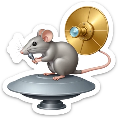 rat radar sticker
