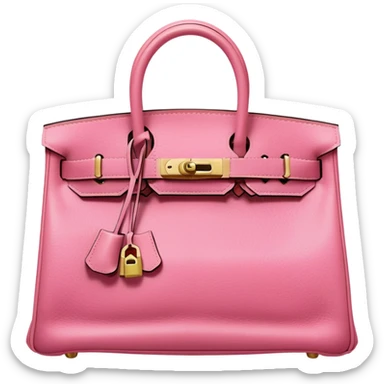 pink birkin hermes bag sticker