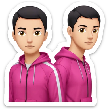 Hwang Jun-ho Age: Late 20s – Early 30s
Appearance: A fit, clean-shaven young man with short black hair and sharp eyes, a dark pink tracksuit sticker