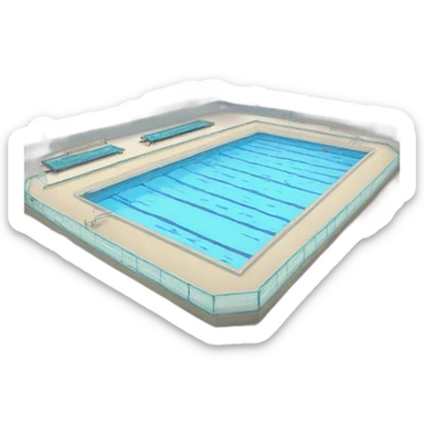 Olympic swimming pool sticker