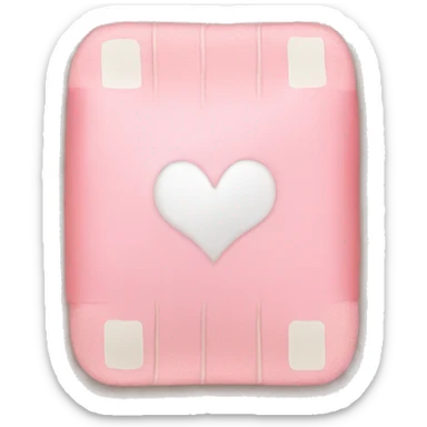 light pink bandaid with heart sticker