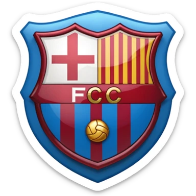 Emoji escudo barcelona sticker