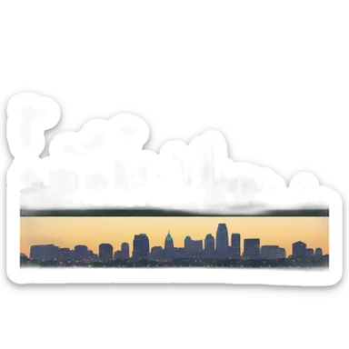 kansas city skyline sticker