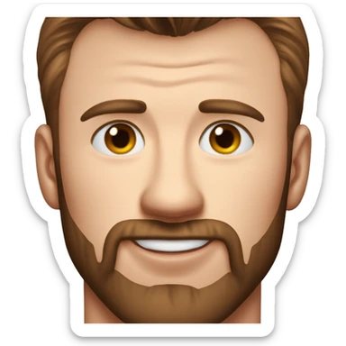 chris evans face sticker