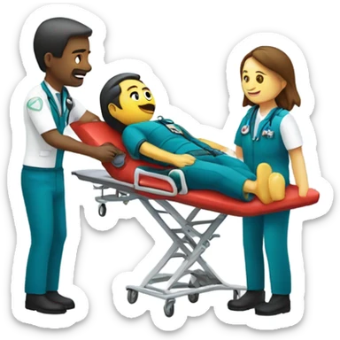 Paramedic on plane sticker