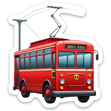 trolleybus sticker