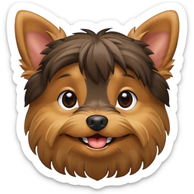 Happy Yorkie sticker