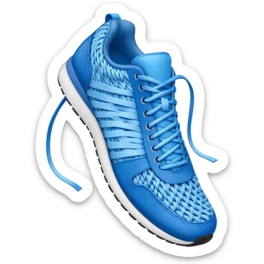 make an emoji of blue shoe laces only- they should be long and stringy sticker