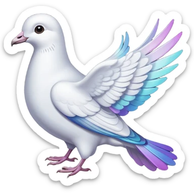 Dove dark brown sticker