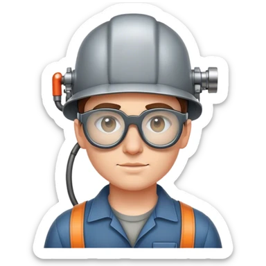 yermak mapping youtuber avatar with gas welder's glasses sticker