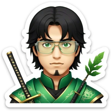 Emerald Samurai sticker