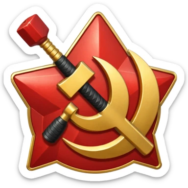 hammer and sickle sticker