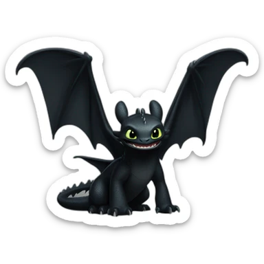 Toothless-from-How-to-train-your-dragon sticker