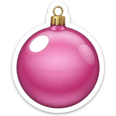 Christmas pink sticker