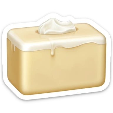 Bar of soap with bite marks. sticker