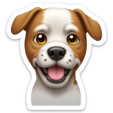 A dog pooping sticker