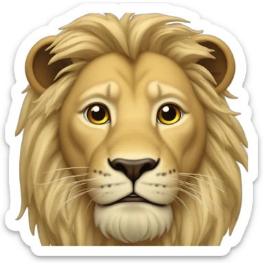 erling braut haaland as a lion sticker