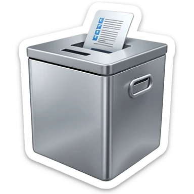 Caja de votos moderna  sticker