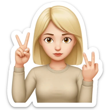 masha giving middle finger sticker