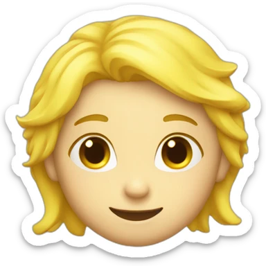 Mignon jaune sticker