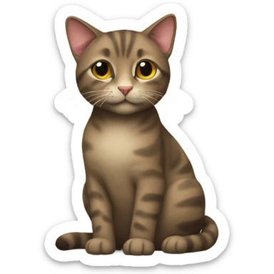 Cat wearing a Tierra sticker