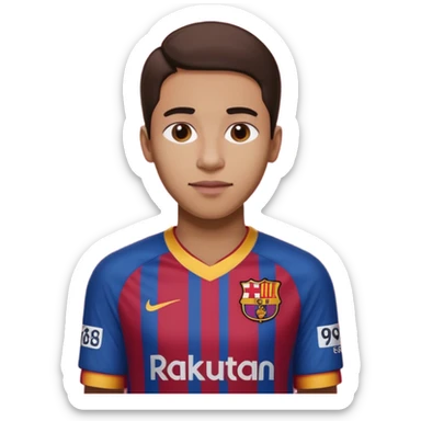 buat costum barcelona nama punggung regina dan nomor punggung 19 sticker