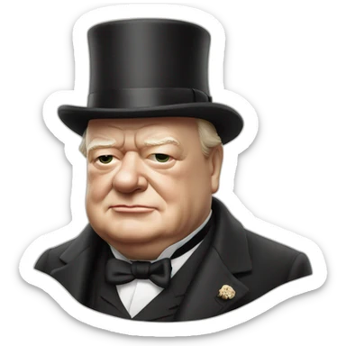 Winston churchill sticker