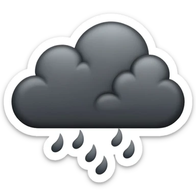 sky full of dark clouds  sticker