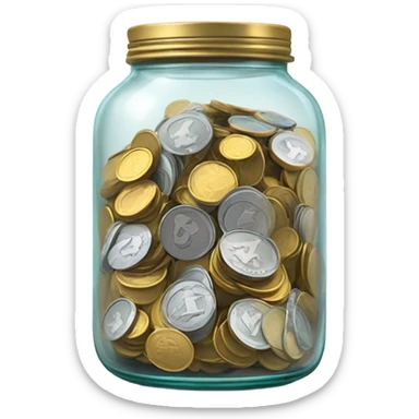 money jar sticker